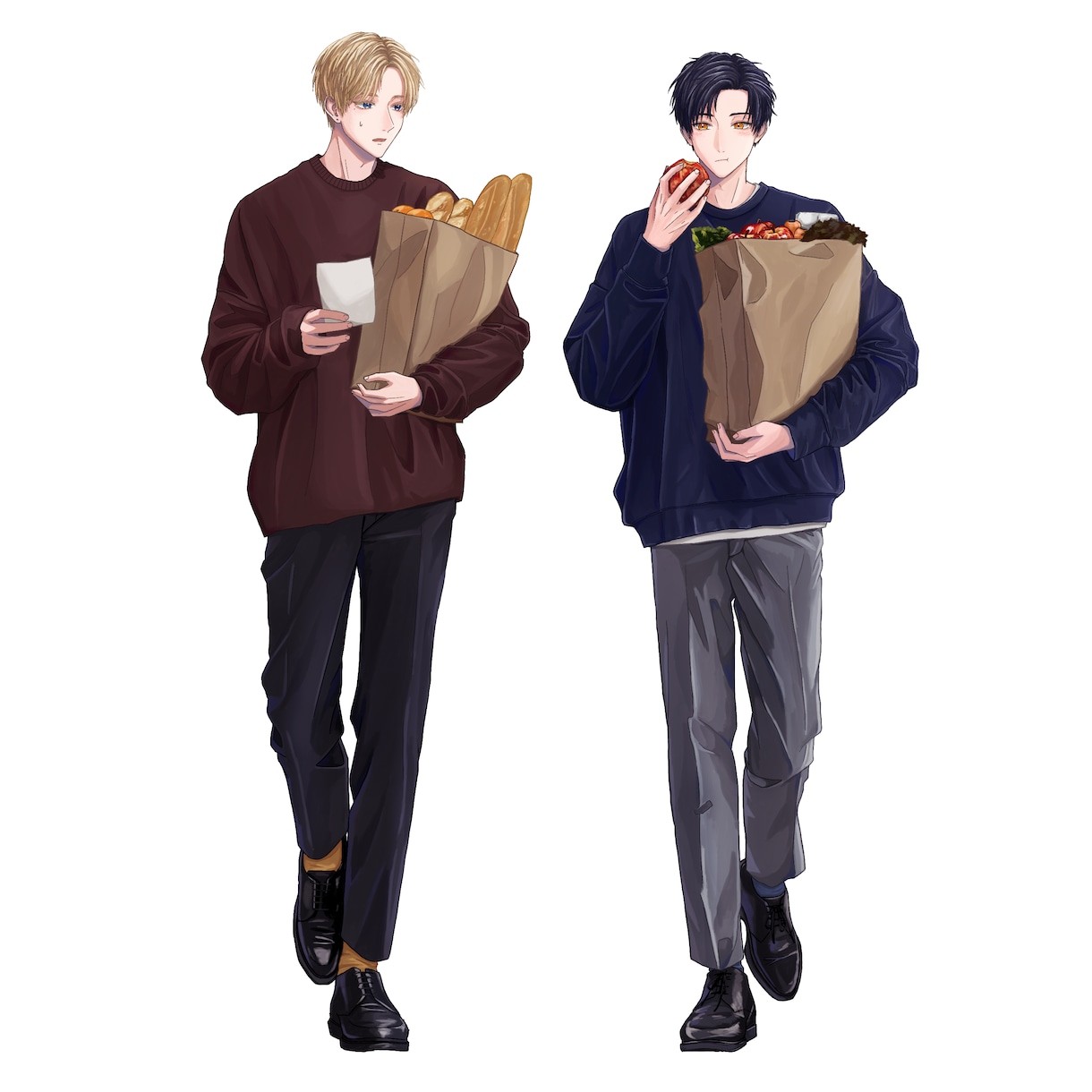 一枚絵・立ち絵等制作いたします 立ち絵，SNSアイコン，動画サムネイル，書籍の表紙など イメージ8