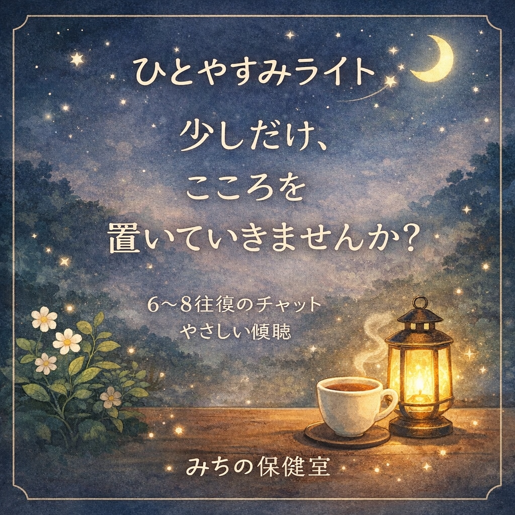 今つらい気持ちを精神科看護師が丁寧にお聴きします がんばりすぎていませんか？話すだけで少しラクになる時間を！ イメージ1