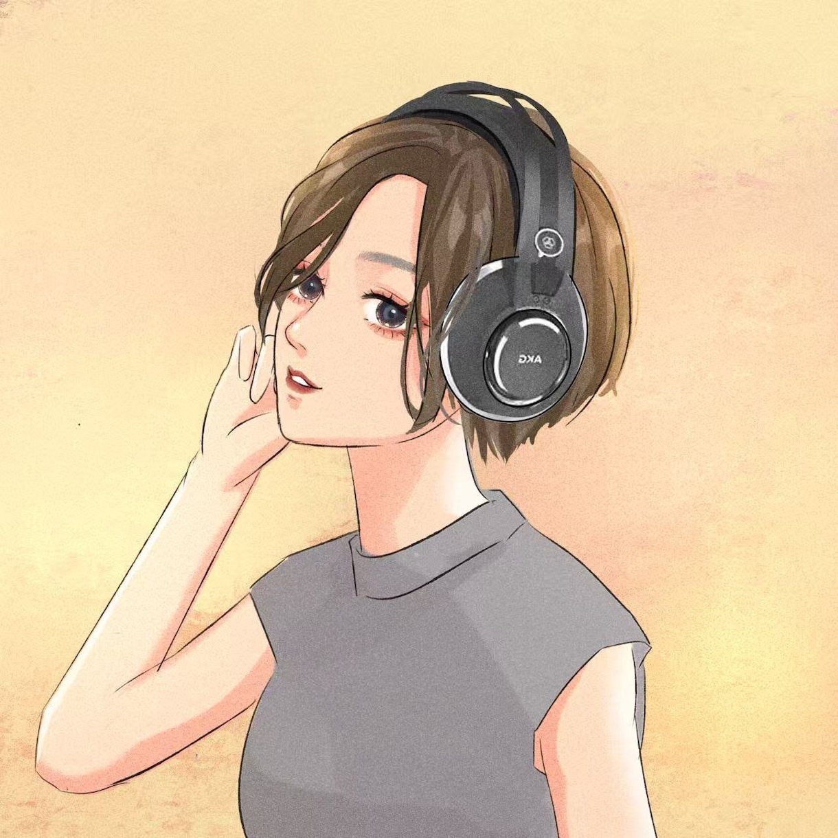 ふんわり水彩タッチで透明感ある人物アイコン描きます ふんわり水彩タッチでSNSに映える可愛いアイコンを作ります イメージ3