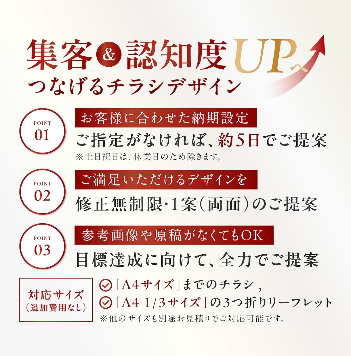 両面  高品質なチラシ フライヤーをプロが作ります チラシ リーフレット ポスター フライヤー デザイン イメージ2