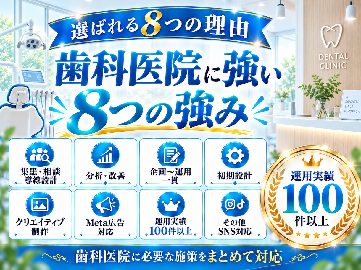 歯科医院に特化！インスタグラム運用をいたします 歯科医院の「集客」に強いInstagram運用 イメージ8