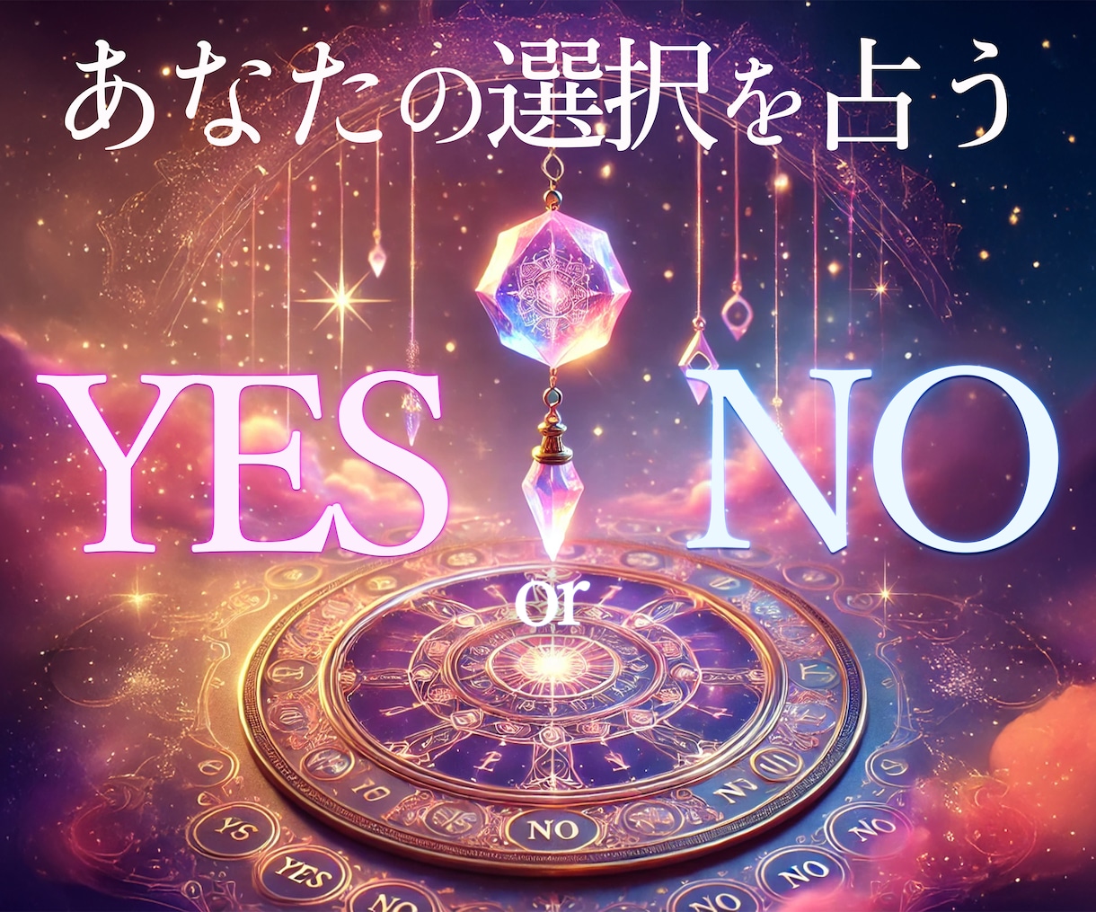 YESかNOか。AかBか。ペンデュラムで鑑定します 人気サービス！質問５つまで。認定ダウジング占い師が占います！ イメージ1