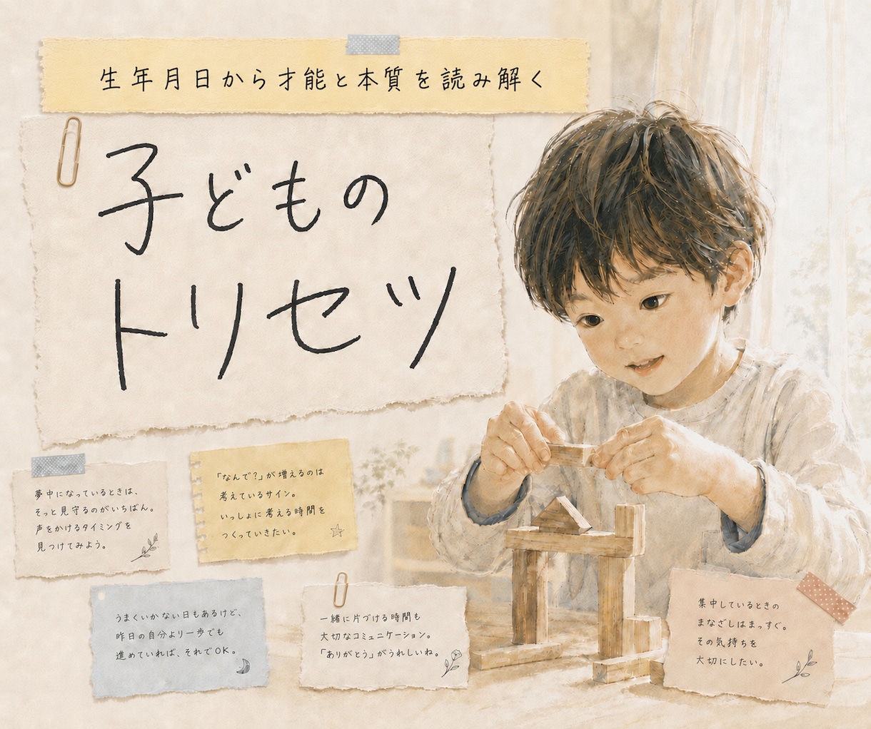 その子専用の「子どものトリセツ」を作ります 生年月日から困りごとの理由・やる気・届く声かけを完全個別鑑定 イメージ1