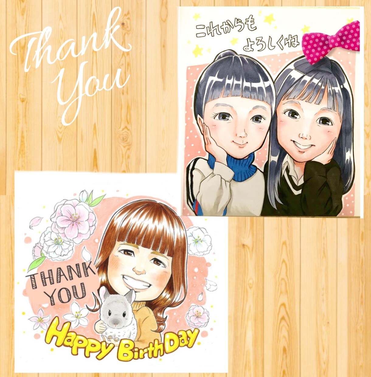 ほんわか×ポップ！可愛い色紙似顔絵描きます 色紙は現在取扱ありませんm(_ _)m イメージ7