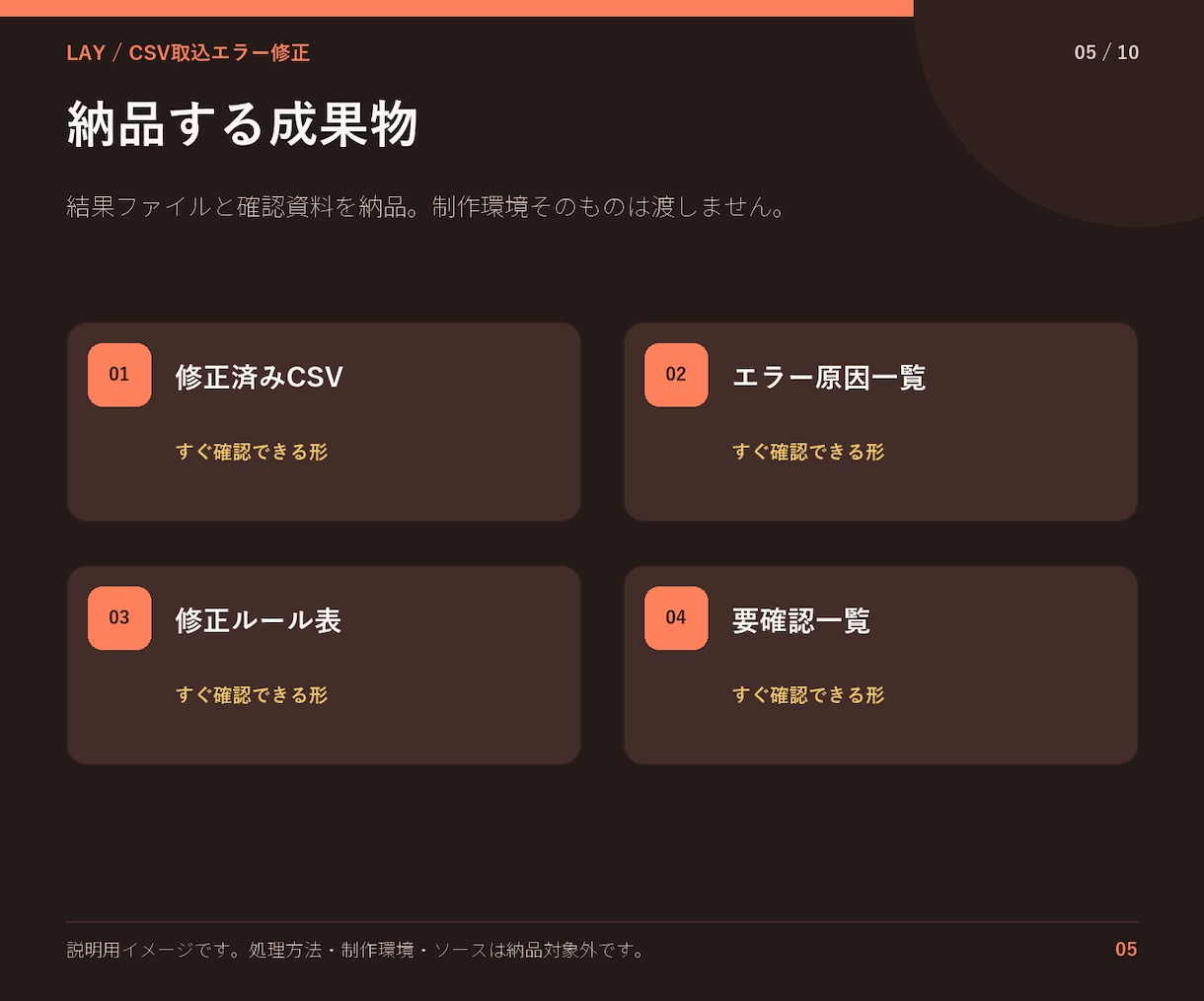 CSV取込エラーの原因を整理して直します エラー行と修正内容を追える形で納品 イメージ5