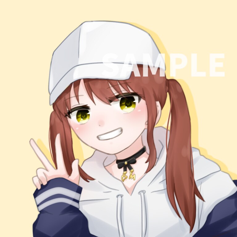 少しゆるめのイラストを描きます SNSのアイコンなどにご使用ください^^* イメージ3