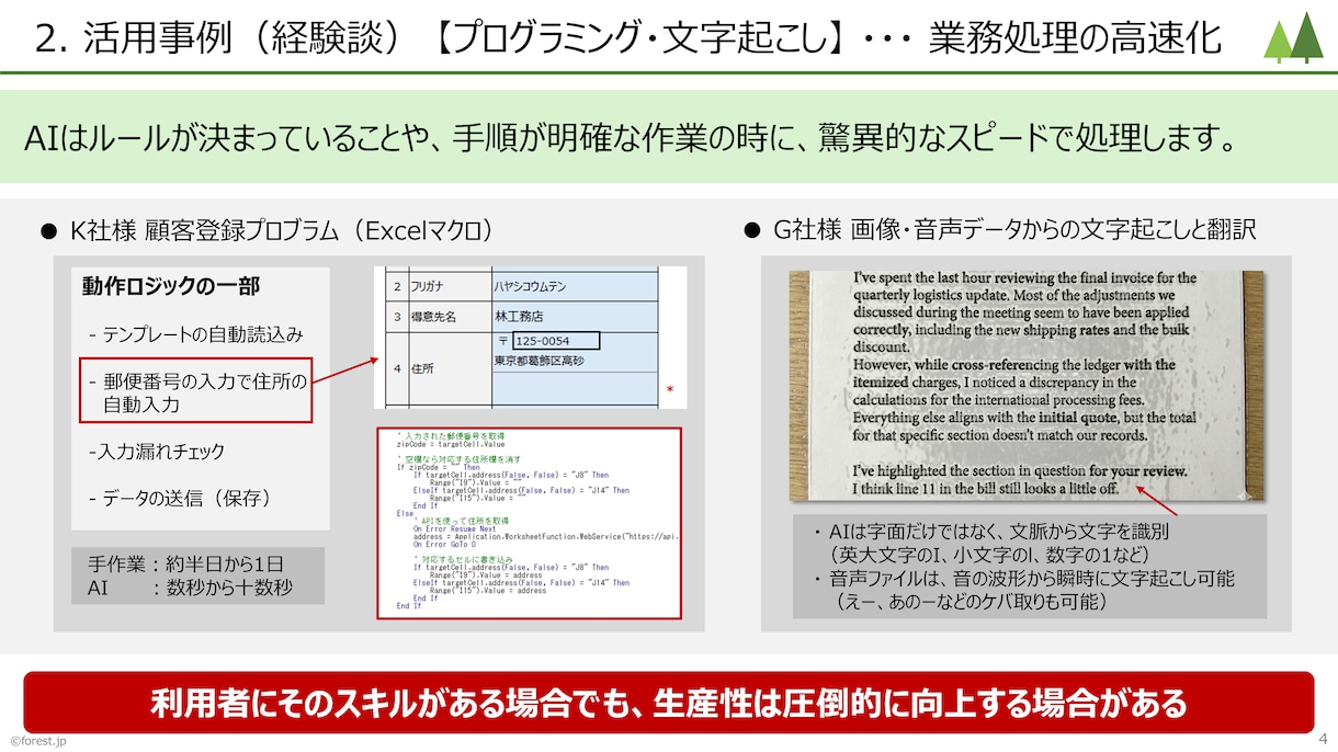 AIのビジネス活用「超入門」セミナーを開催します AI未導入の企業必見！事例を交えて導入ステップをお教えします イメージ2