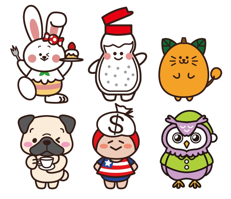 おまけ付！ゆるキャラを作成します サイト・アイコン・PRに使える親しみやすいキャラクター制作 イメージ4