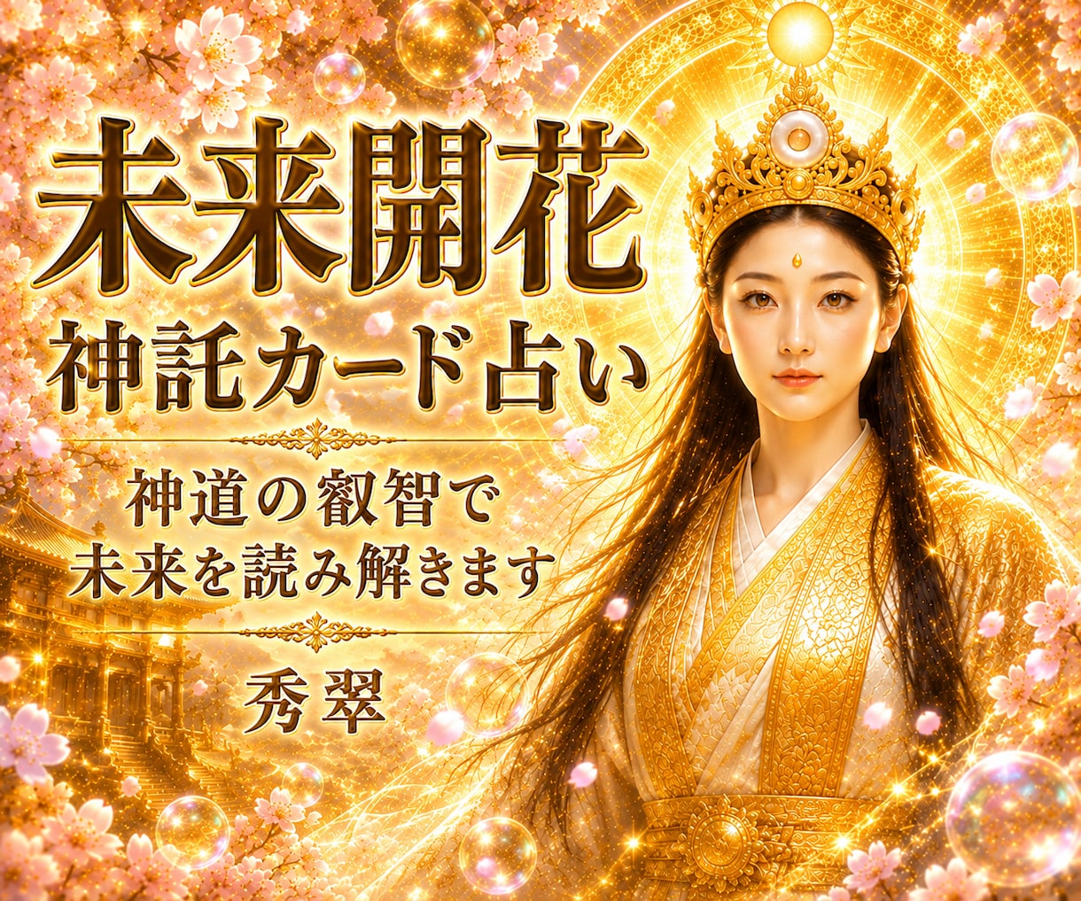 神道の叡智であなたの未来を読み解きます 魂を祓い清め幸運の流れを 神託カードで呼び戻します イメージ1