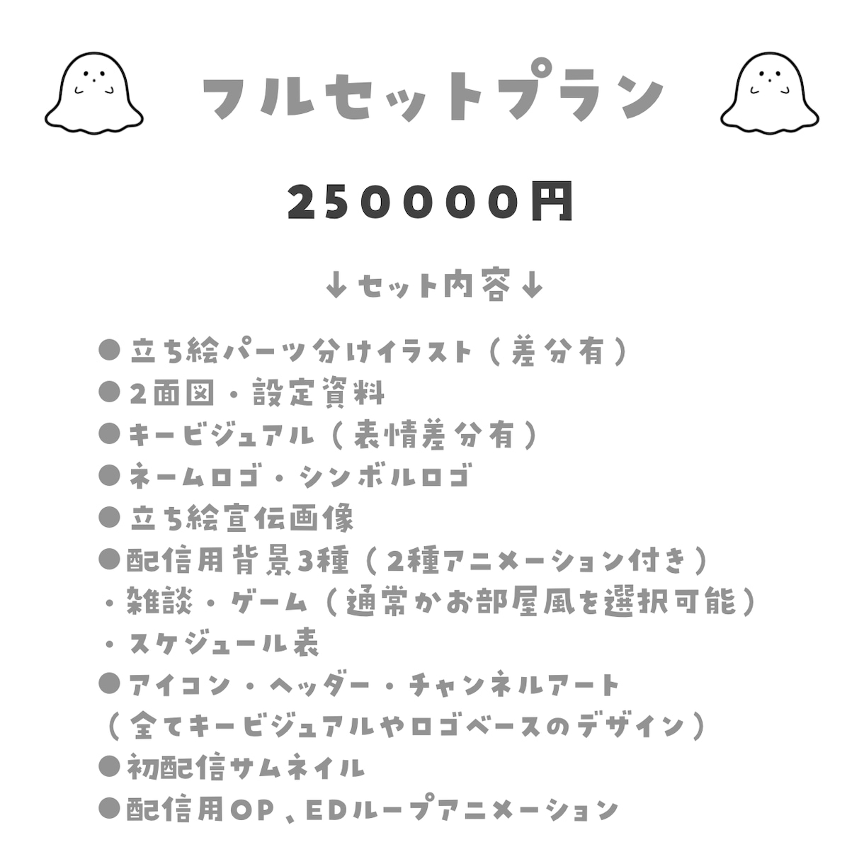 全3プラン！Vtuberデビューセットを作成します 商用利用無料！活動に必要なものが通常よりお安く揃います！ イメージ10