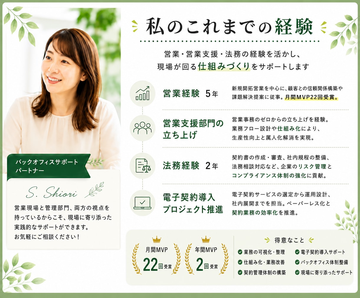 バックオフィス業務のお困りごとを整理します 契約管理・業務改善をサポートします イメージ4