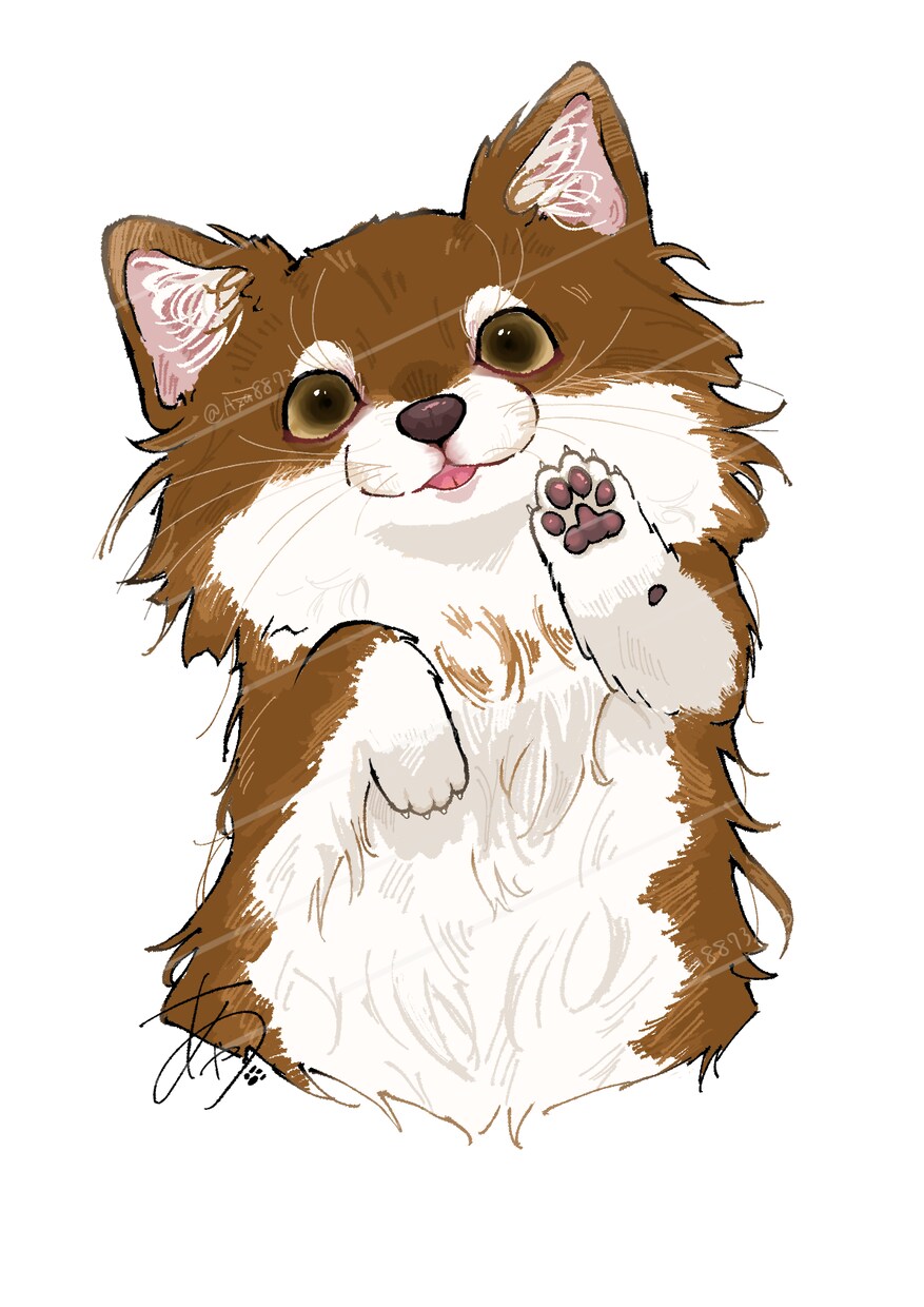 デフォルメイラスト描きます 可愛いペットちゃんの似顔絵描きます！ イメージ3
