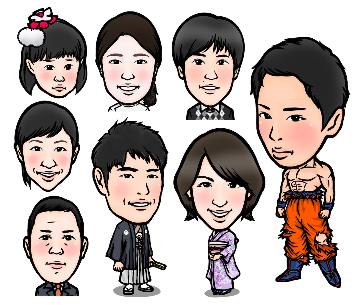 似顔絵を描きます snsアイコン、LINEスタンプ、名刺などに活用ください！ イメージ3