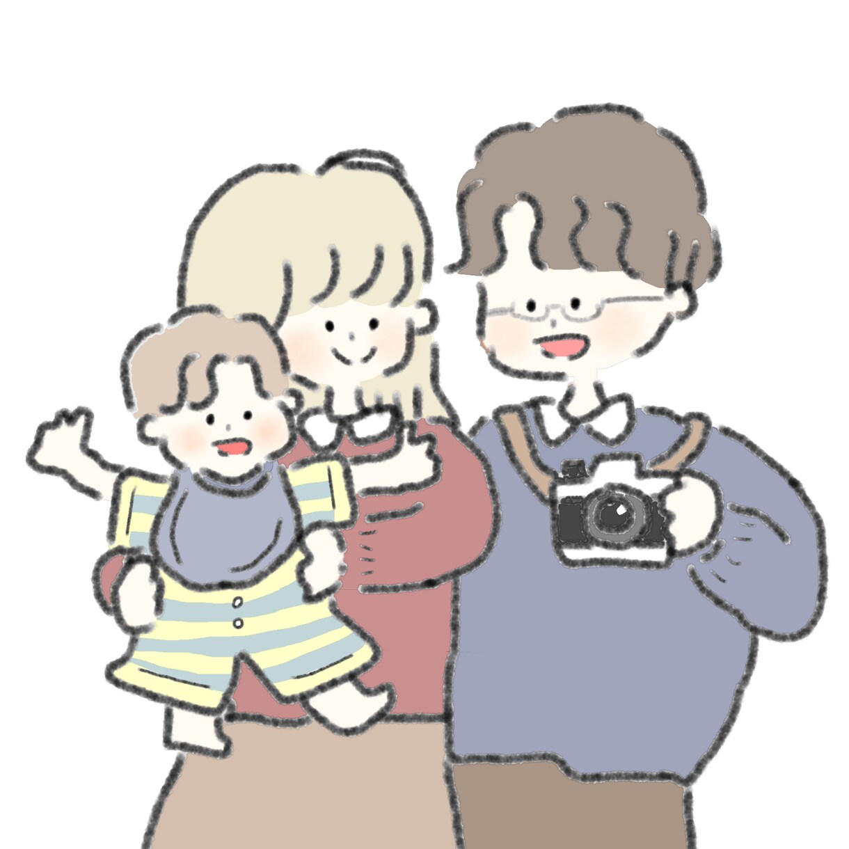 SNSで使えるゆるかわイラスト作成します ゆるかわテイストの似顔絵をアイコンにしませんか？ イメージ3