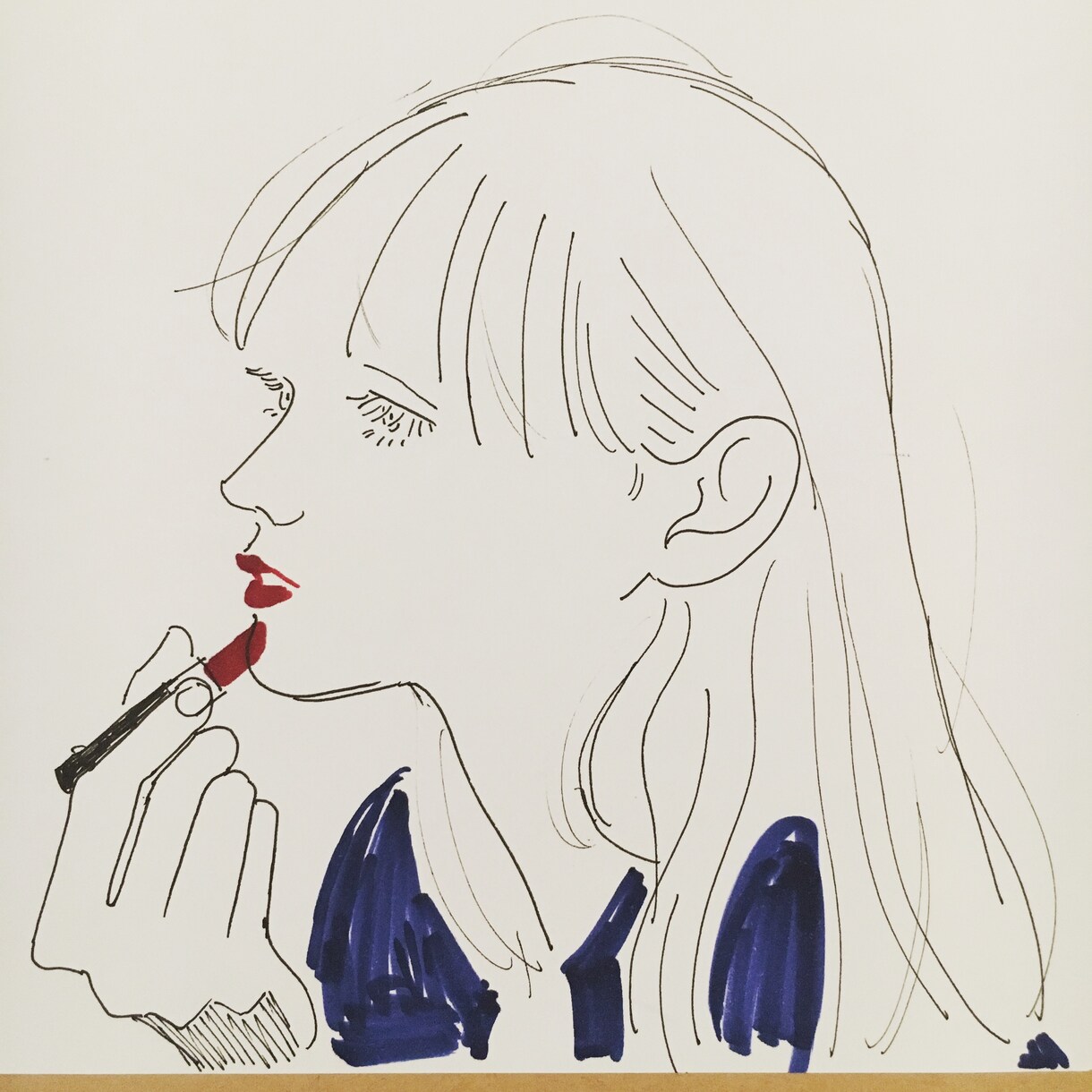 オシャレな女の子のイラストを描きます 雑誌、コラムに挿絵を添え、センスよく見せませんか？ イメージ5