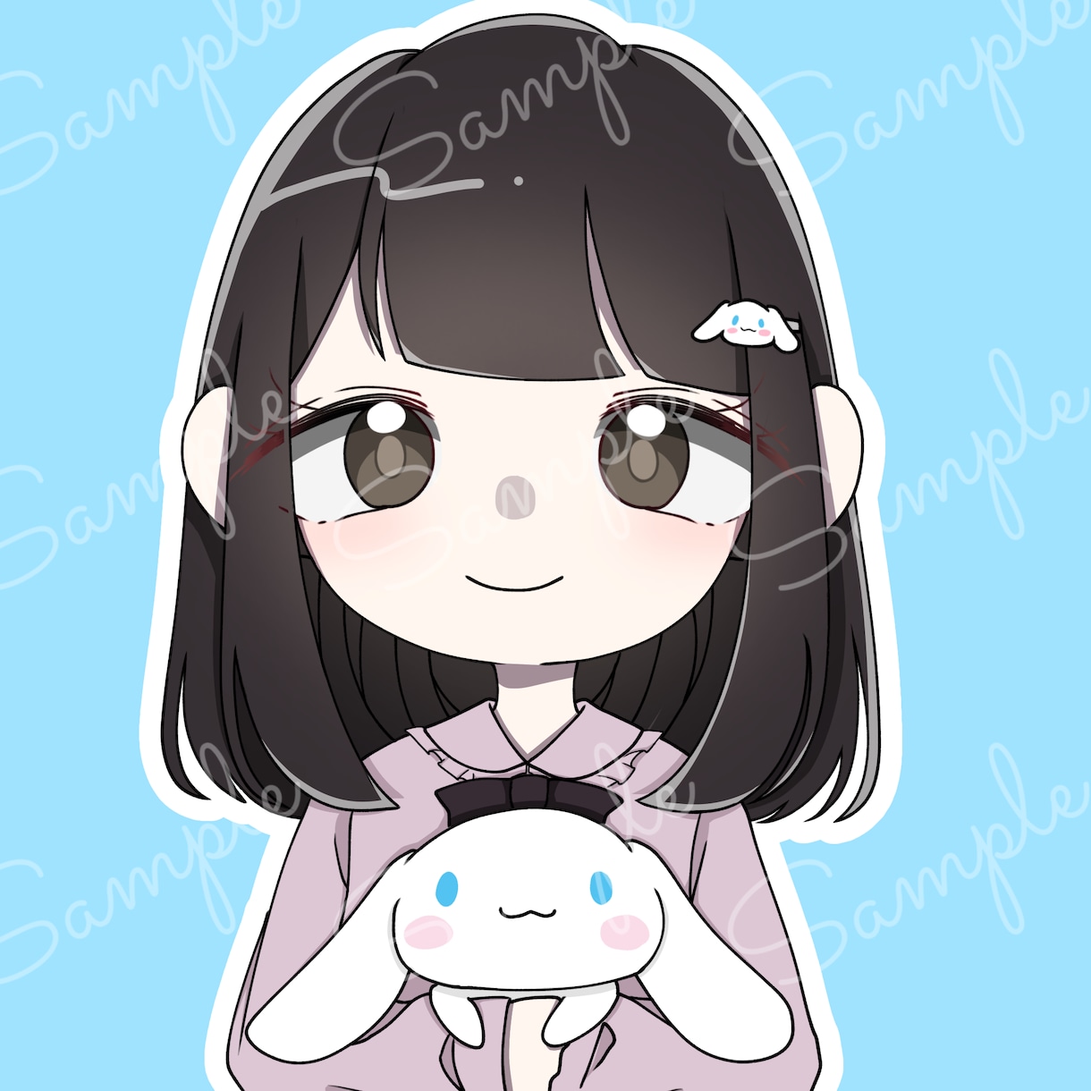 SNSで使えるデフォイラストのアイコン描きます SNSで使えるデフォルメキャラを描きます！ イメージ1