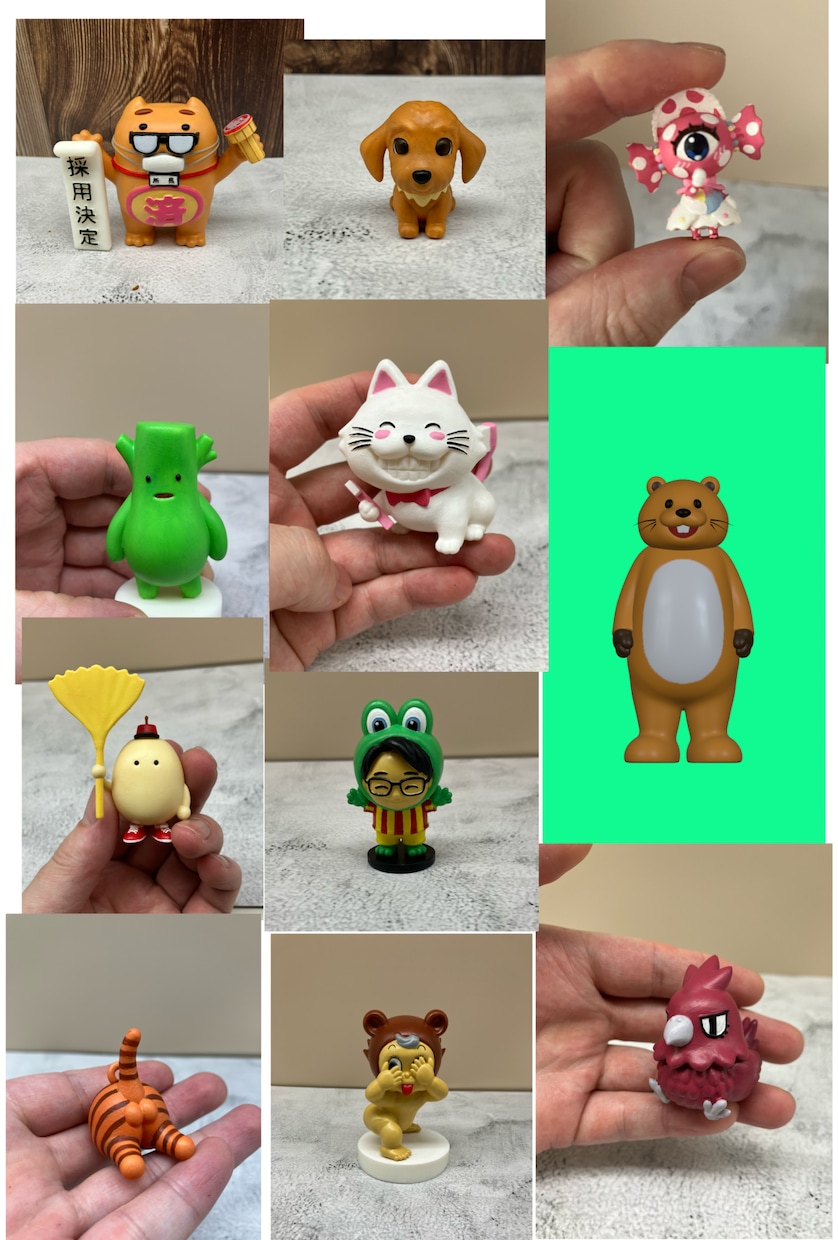 イラストをを3Dモデリング、3Dプリントします オリジナルキャラクターのフィギュアを作ります。 イメージ4