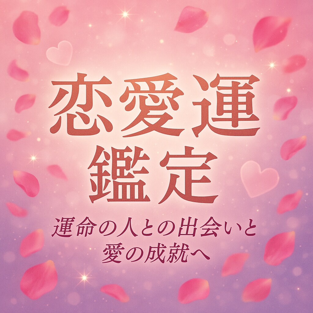 あなたの恋愛運鑑定します ◆あなただけの恋愛の流れと愛を育むヒントをお届け◆ イメージ1