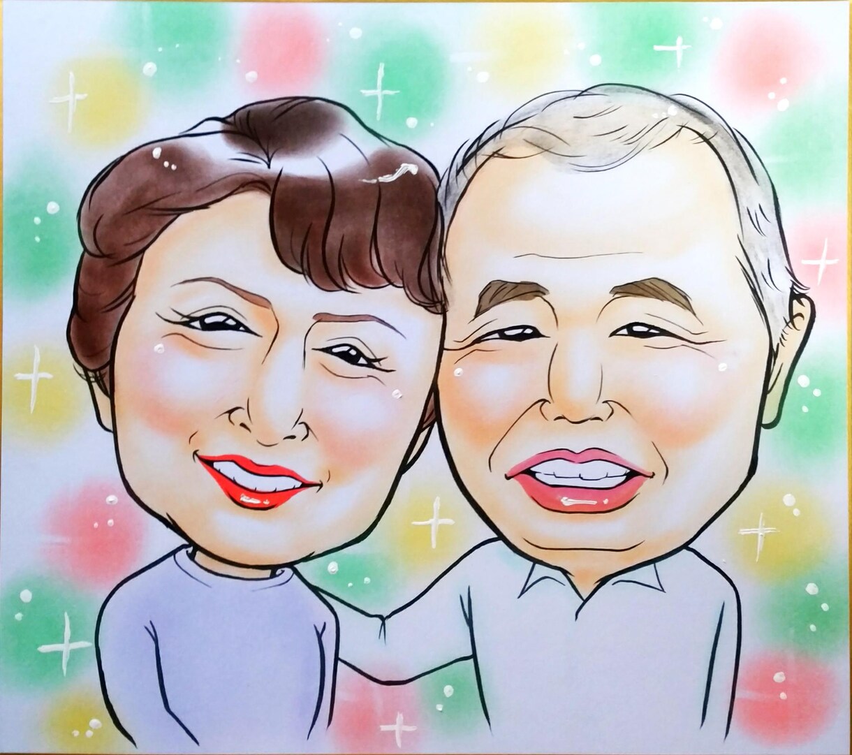 山城様専用ページでございます パステルタッチの手描き似顔絵オーダー イメージ4
