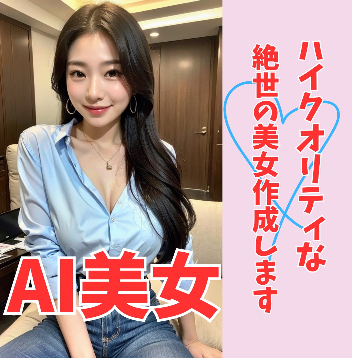 ハイクオリティなAI美女を制作致します あなたのビジネスの幅を広げるお手伝いを致します！