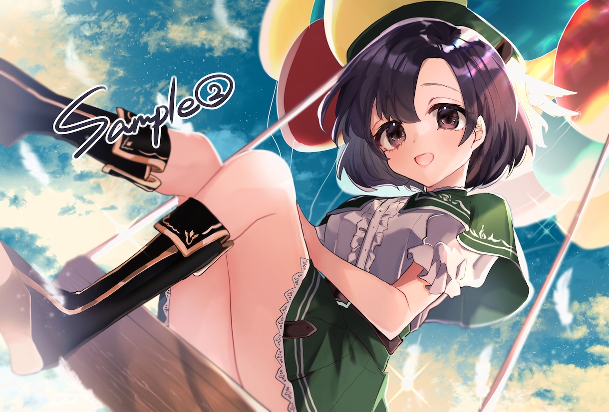 多種多様なご希望のイラストをお描きします 一枚絵、TRPG等立ち絵、デフォルメなど幅広く対応します！ イメージ2