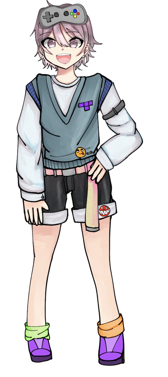 アイコン/歌ってみたイラスト描きます 等身大/デフォルメ、かわいい女の子/かっこいい女の子描きます イメージ4
