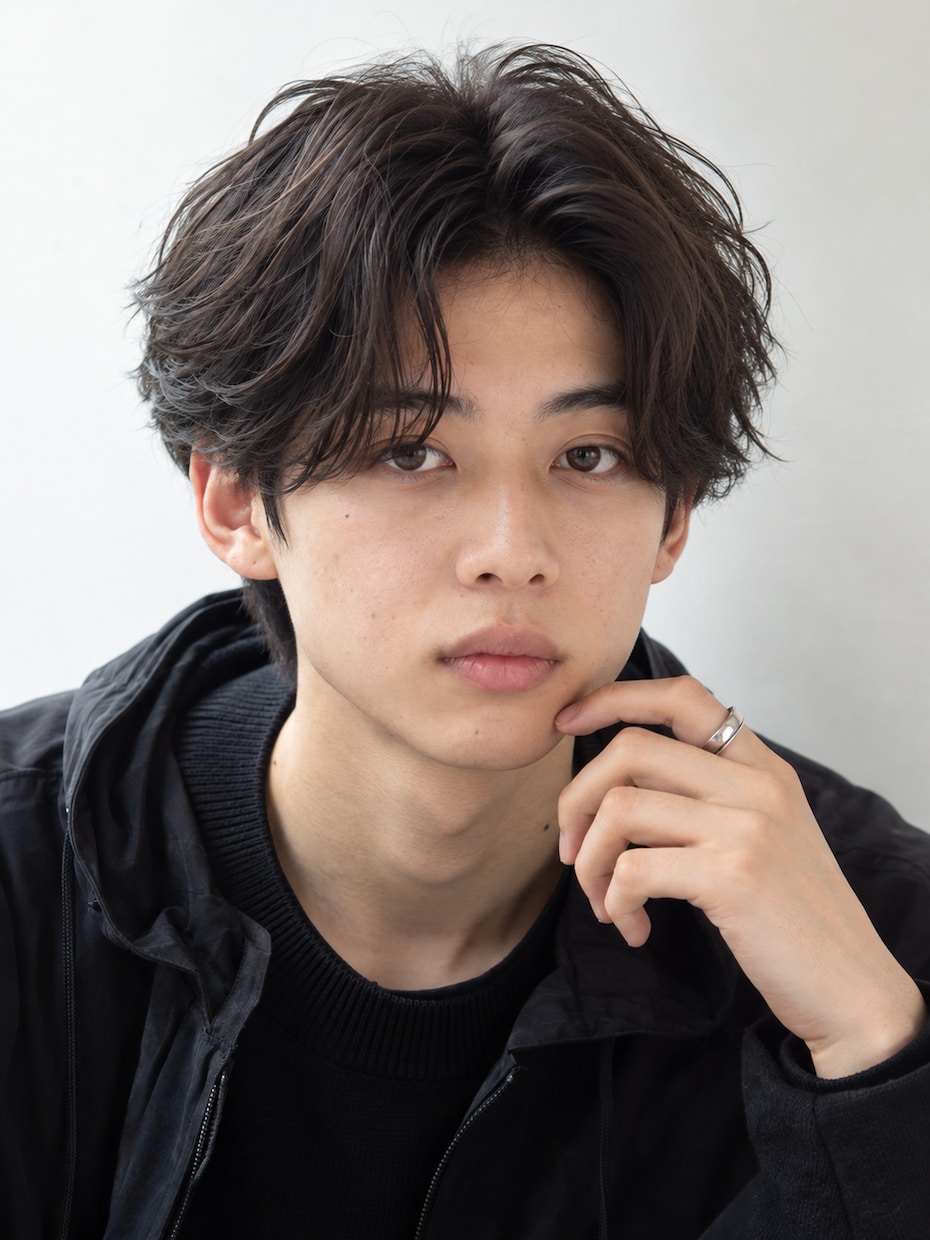 メンズ美容系AI人物素材15枚を販売します 男性5人×各3カット。完成済みの文字なしPNG素材 イメージ2