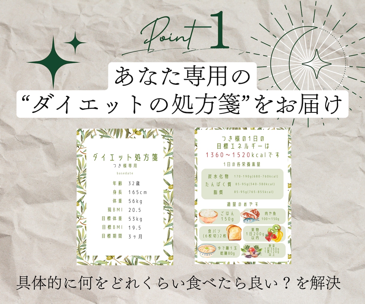 あなた専用ダイエット処方箋作成&食事サポートします 年間1,000件栄養指導する現役の病院管理栄養士が全力伴走！ イメージ4