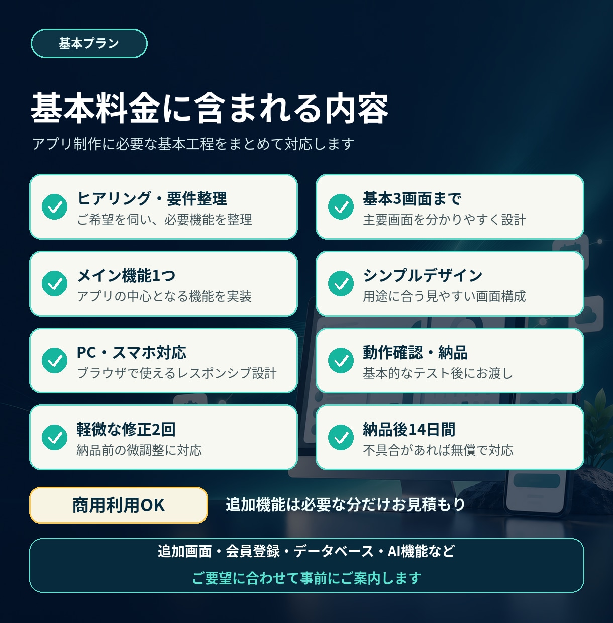 Webアプリ・業務システムを開発します 最先端AIを制作に活用｜あなた専用のWebアプリを形に！ イメージ3