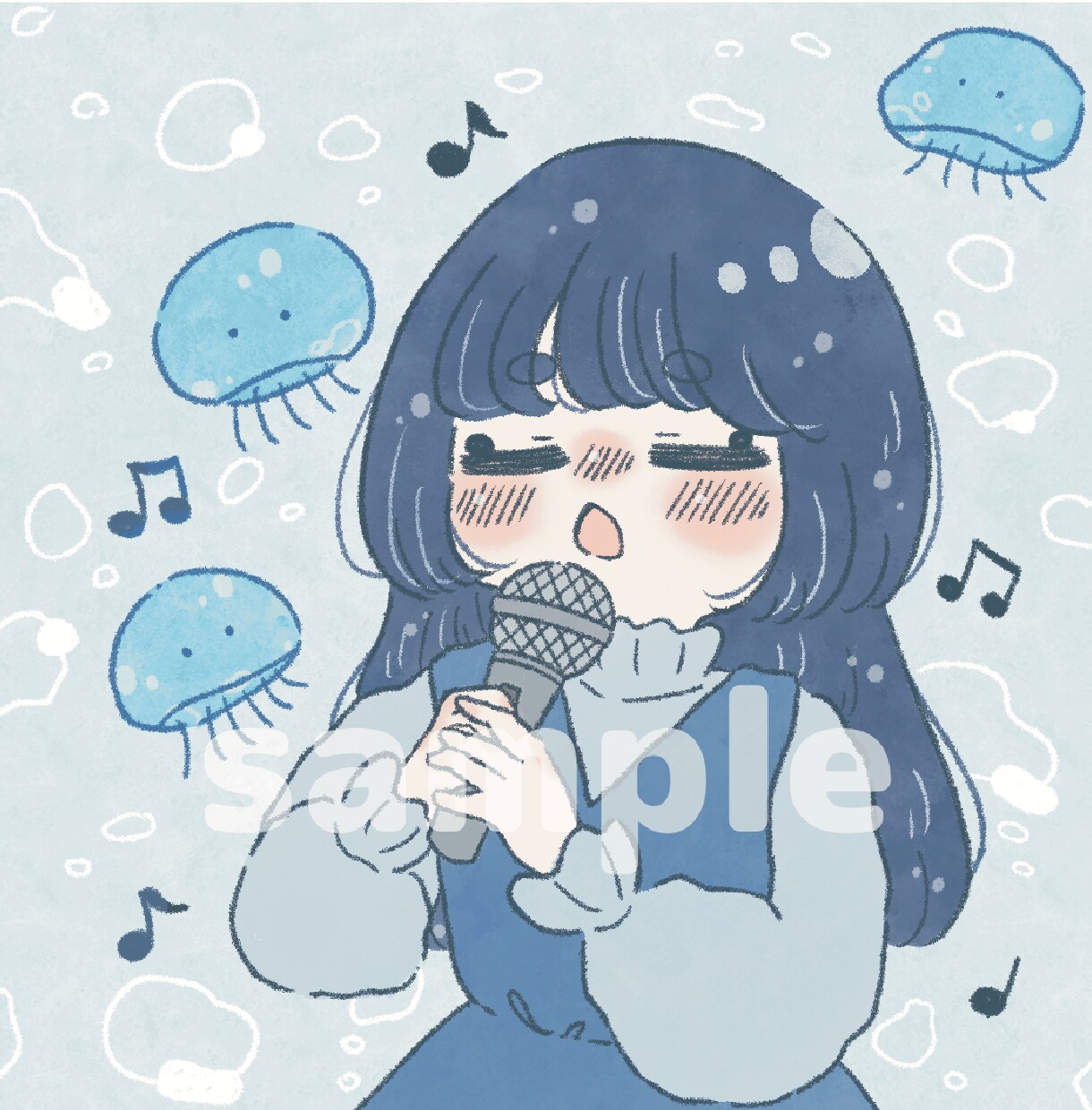 あなただけの！ゆるっと可愛いアイコンを描きます 親しみやすいイラストで、あなたのSNSやブログを彩ります！ イメージ7