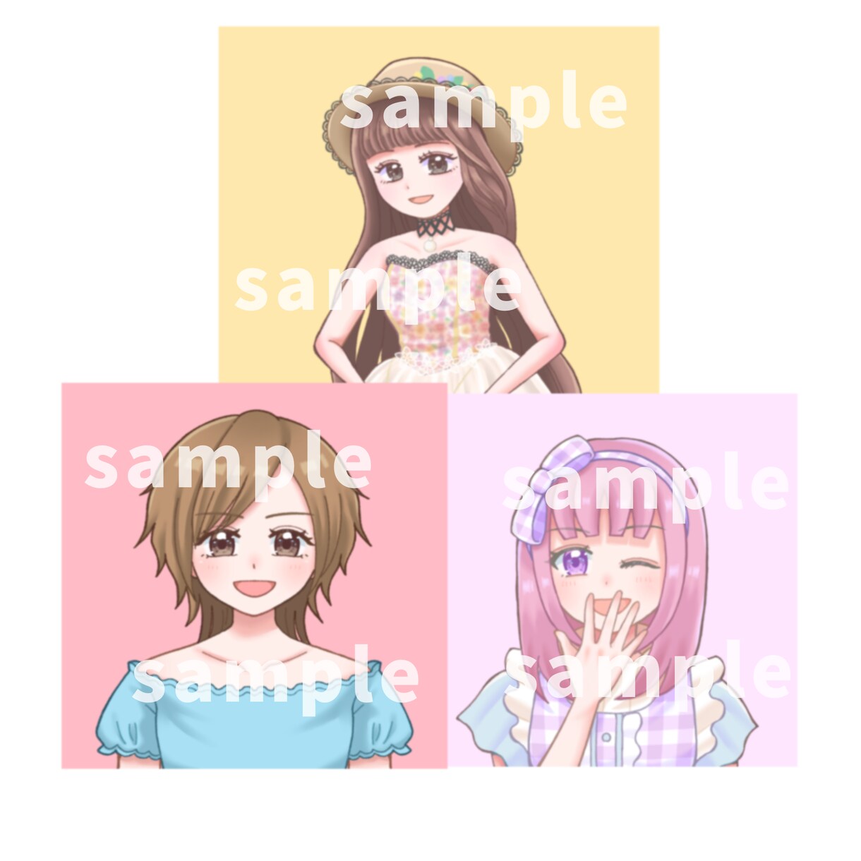 優しいSNSアイコン作成致します ほんわか優しい雰囲気のイラストをお描きします。 イメージ8