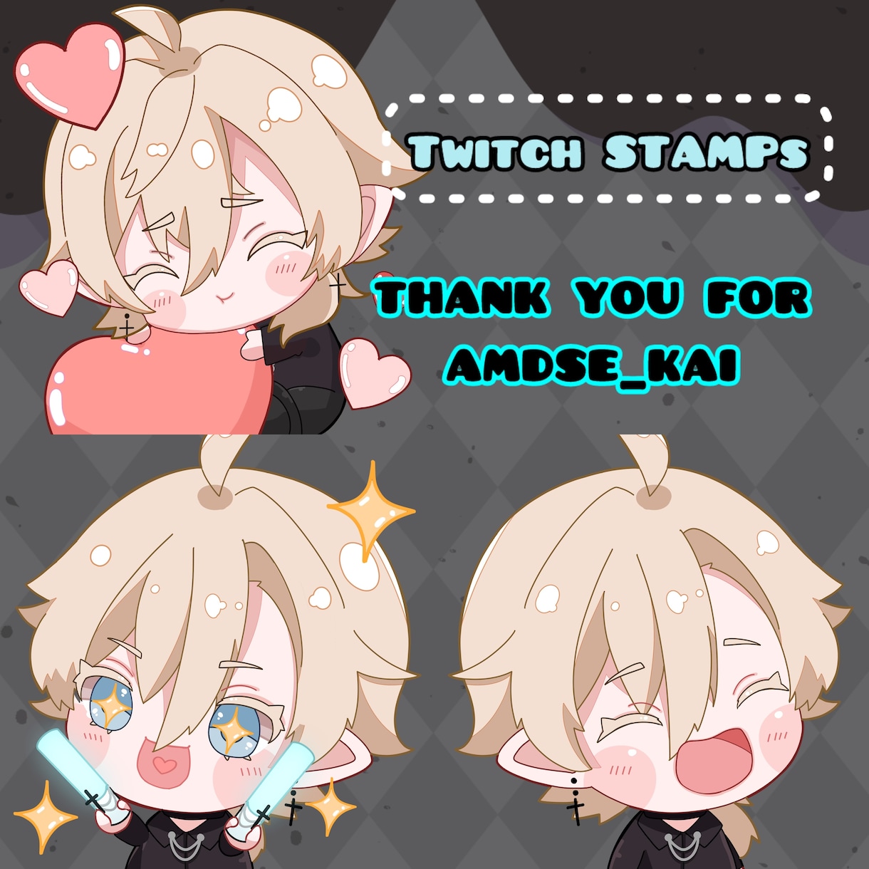2個セット価格！スタンプつくります まとめて依頼お得！アニメーションスタンプも可能です！ イメージ9