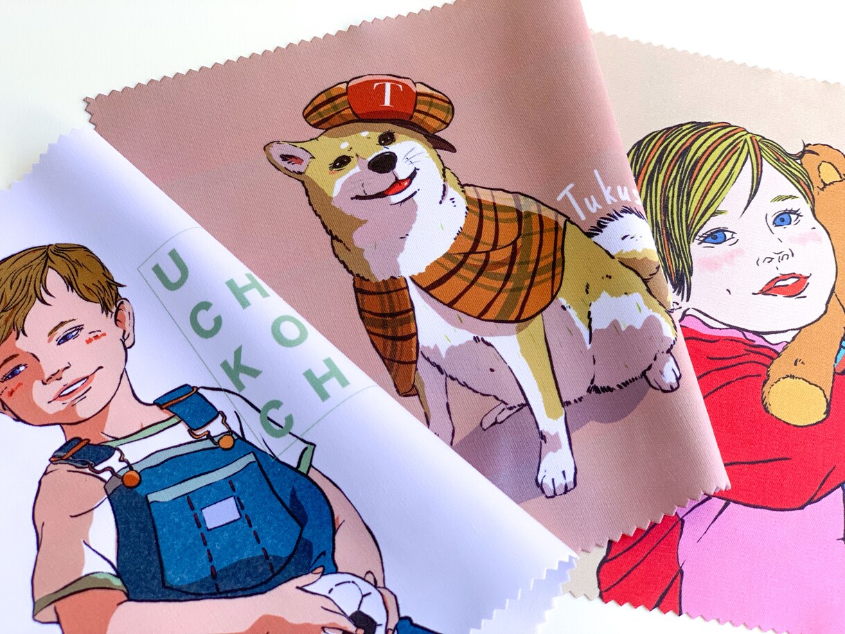 似顔絵をイタリア人がスタイリッシュな形にします 似顔絵をスマホ拭き等にします。 イメージ7