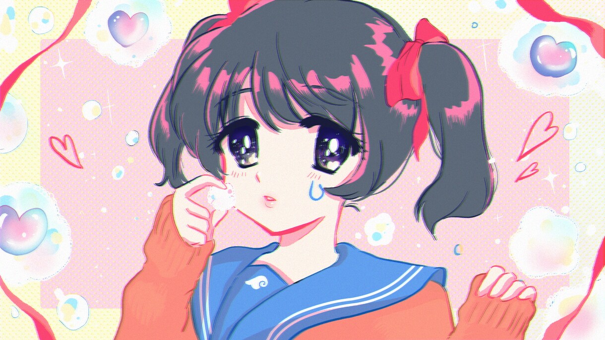 web系におすすめのイラスト描きます かわいい女の子のイラスト描きます！ イメージ1