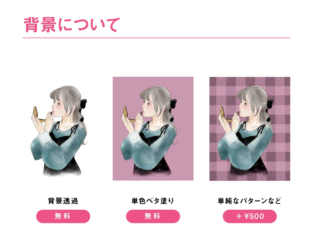 商用可！ふんわり水彩風のカットイラスト描きます やわらかく優しいタッチで、女性らしくオシャレな印象に。 イメージ4