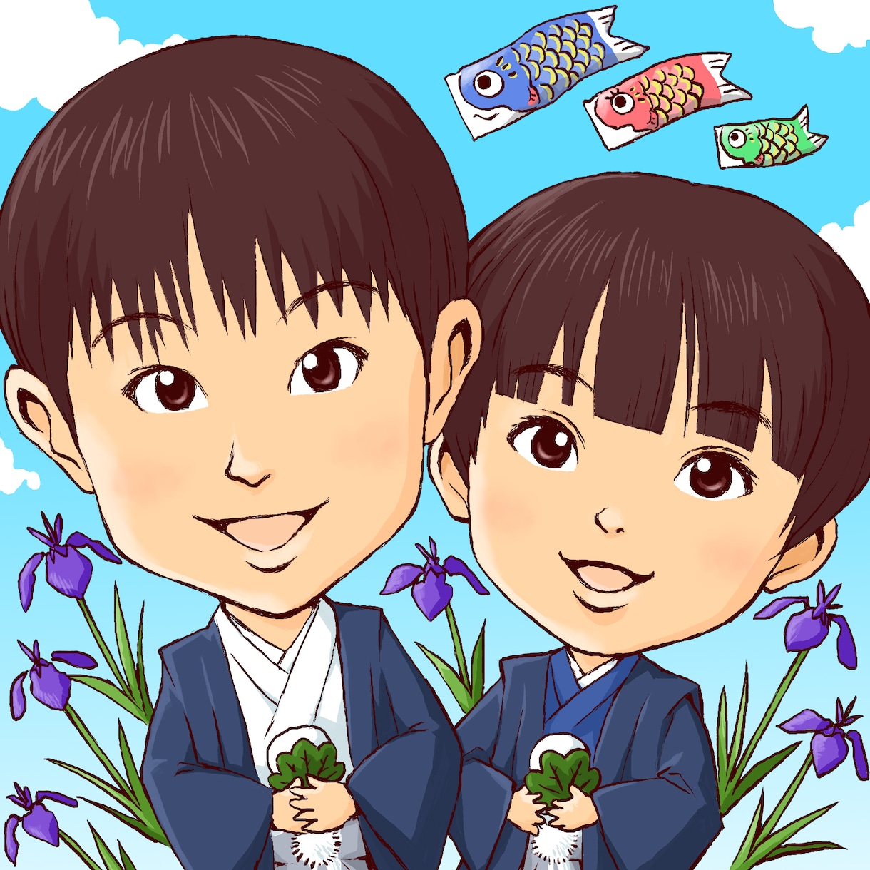最短24時間以内納品！プロがかわいい似顔絵描きます 実績1420件！SNSや名刺にすぐ使えるかわいい似顔絵です！ イメージ2