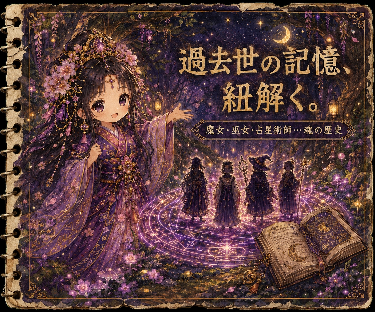 占い師の才能を過去世と守護霊の霊視で診断します 魔女・巫女・聖職者・僧侶、魂に刻まれた才能を鑑定します。 イメージ3