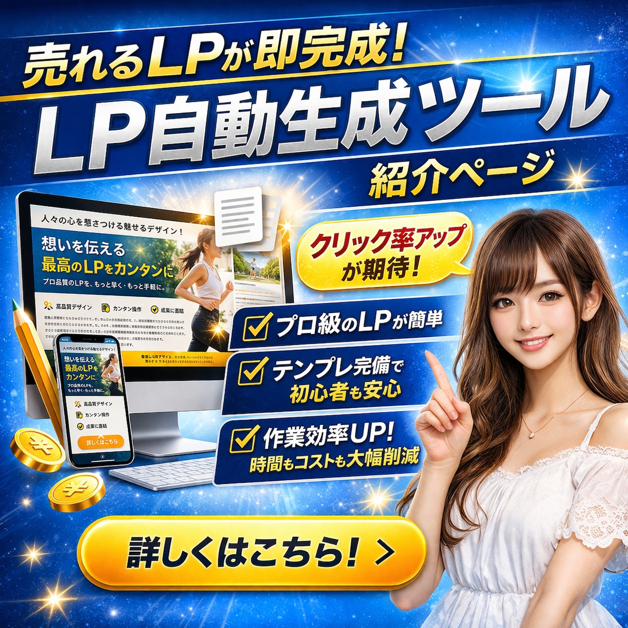 LPを何度も自動生成できるツール作ります GPT不要・ワンクリック実行・送信可能フォーム付き イメージ1