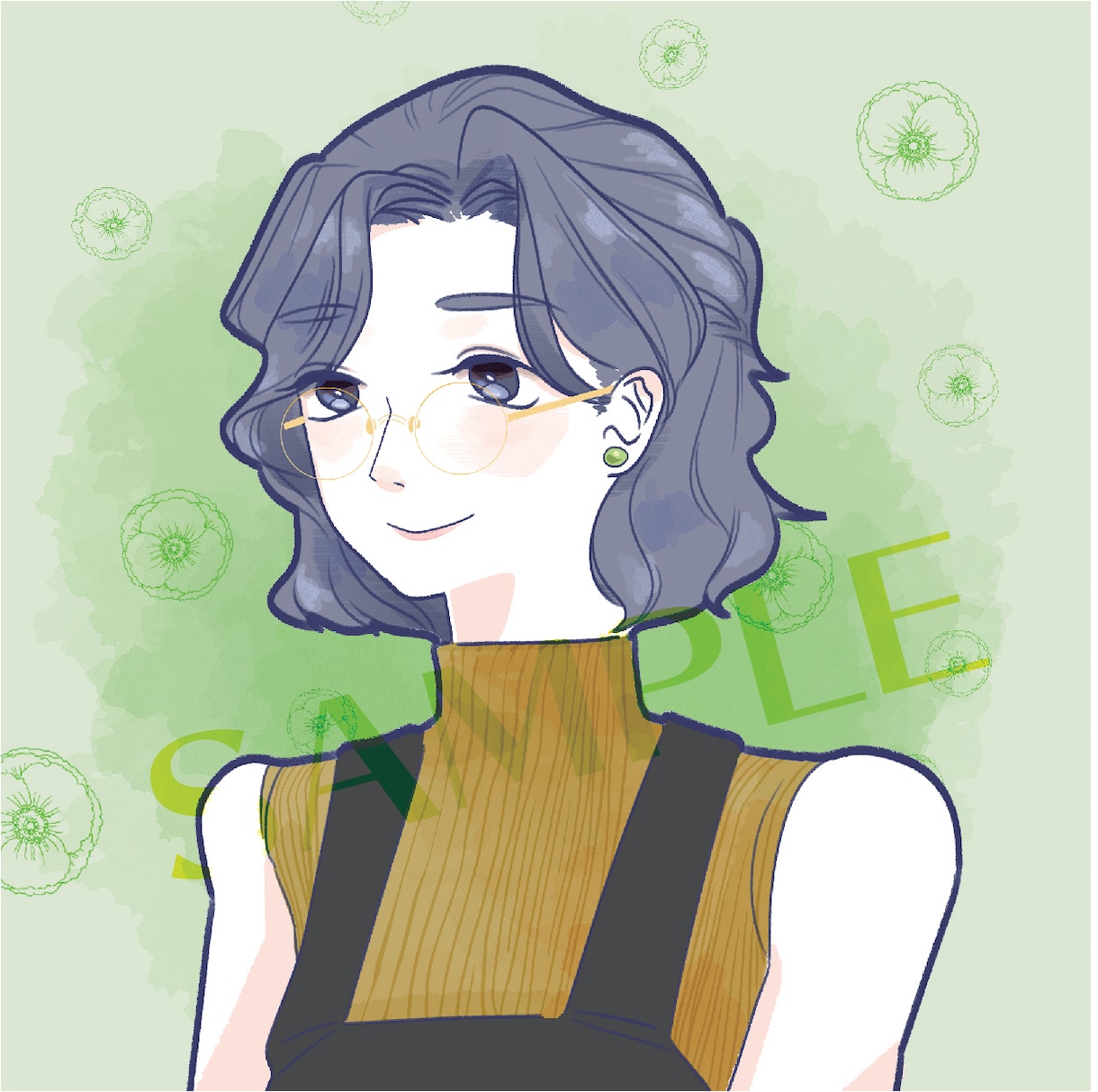 きれい・可愛い・大人っぽい！女の子イラスト描きます ブログ、SNS用、名刺など使用可なイラストはいかが？ イメージ6
