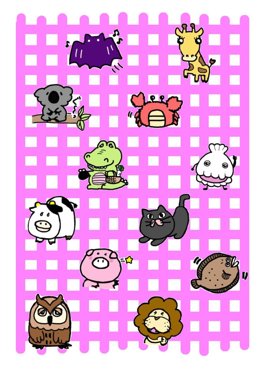 オリジナルイラスト作成します 人物・動物・食べ物どれでも、ポップでかわいくデザインします♪ イメージ2