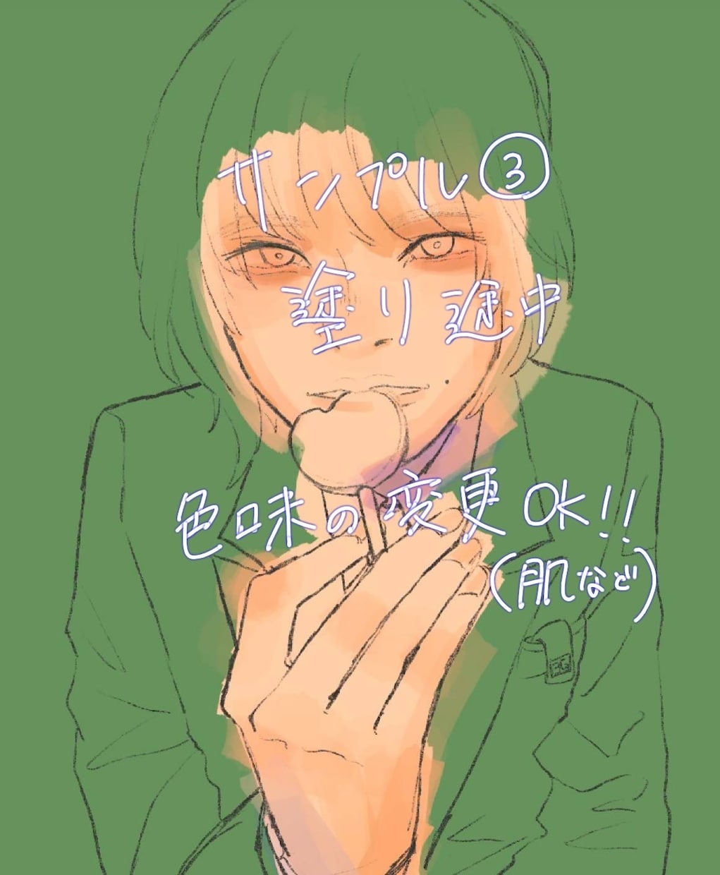 要望にこたえつつシンプルな似顔絵を作成します 誕生日カードに添える似顔絵や、日常のワンシーンなど幅広く イメージ9