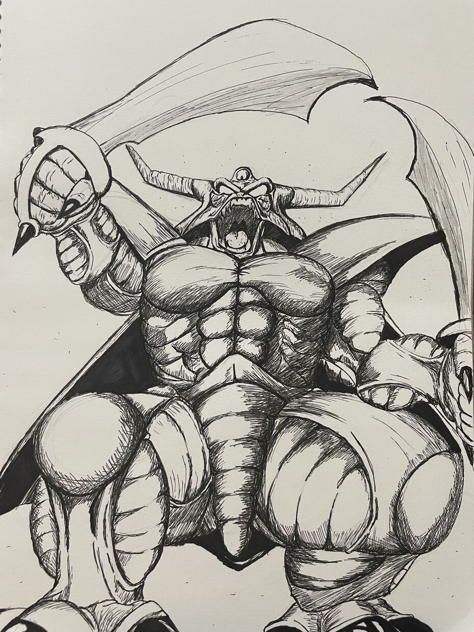 迫力あるモノクロ・漫画風イラスト描きます 力強い線と雰囲気で、印象に残るイラストを描きます イメージ1