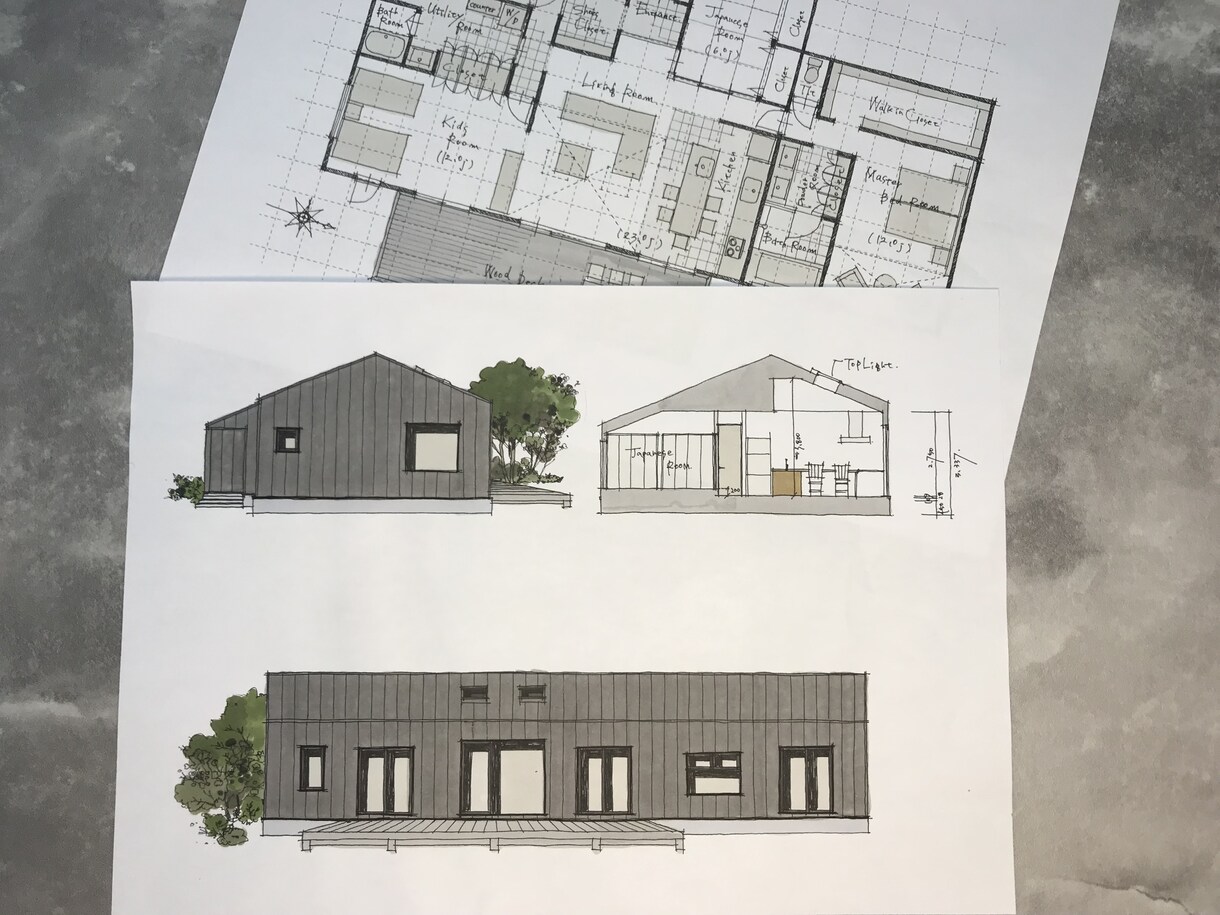住宅のプロが間取りと外観図作成します ◆◆◆イメージが膨らむ手書きの図面でご提案☺◆◆◆ イメージ3