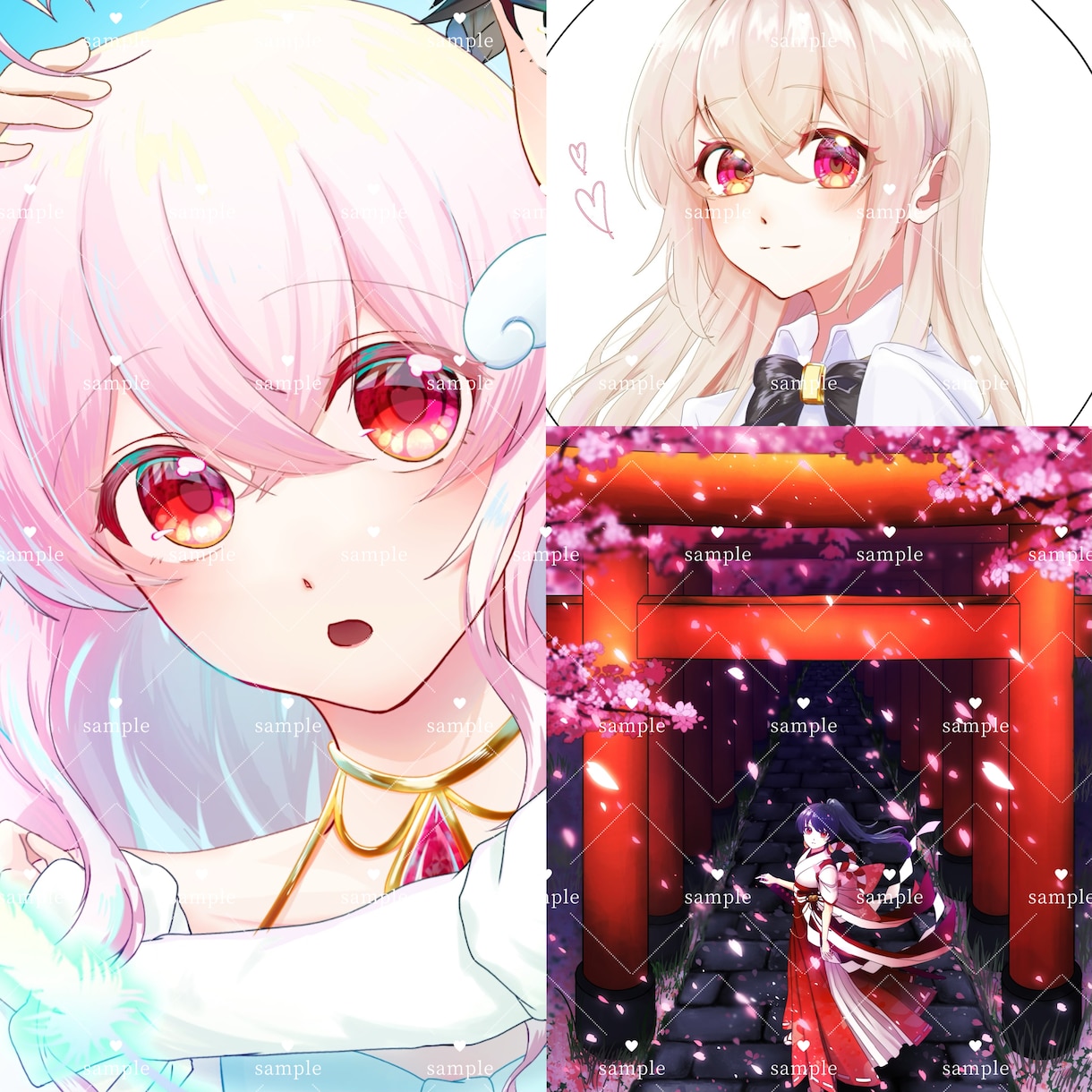 キラキラ感と透明感のあるイラストを提供します 立ち絵、夢絵、アイコンやSNS用のイラストなど！ イメージ1