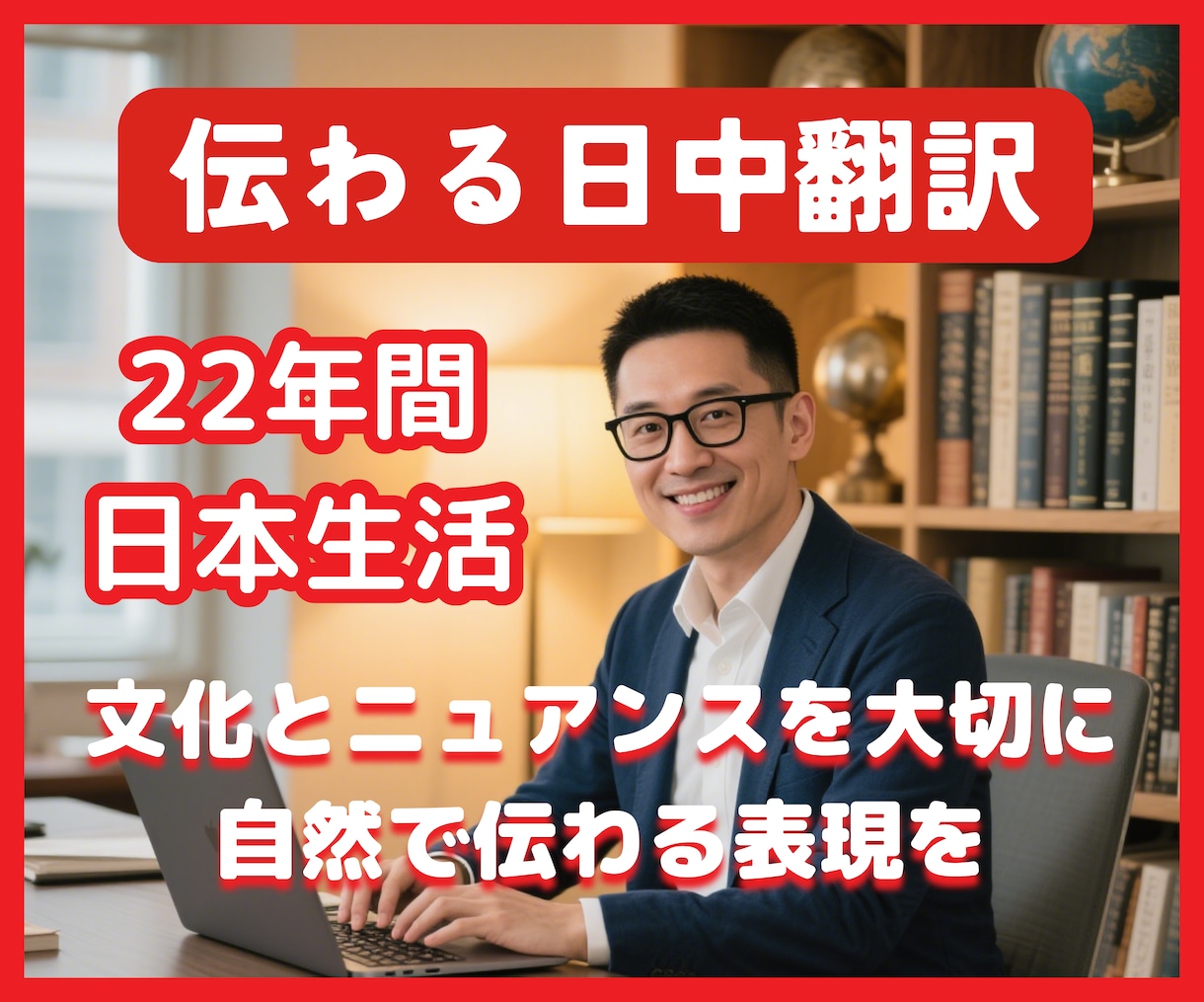 伝わる日中翻訳・ネイティブ対応します 22年の日本経験 × ネイティブ視点で“伝わる”中国語翻訳 イメージ1