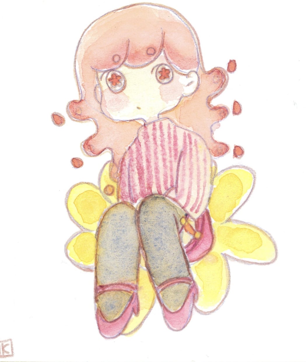 ゆるくてポップな水彩画をおかきします ゆるくてカラフルなイラストをお描きします イメージ1