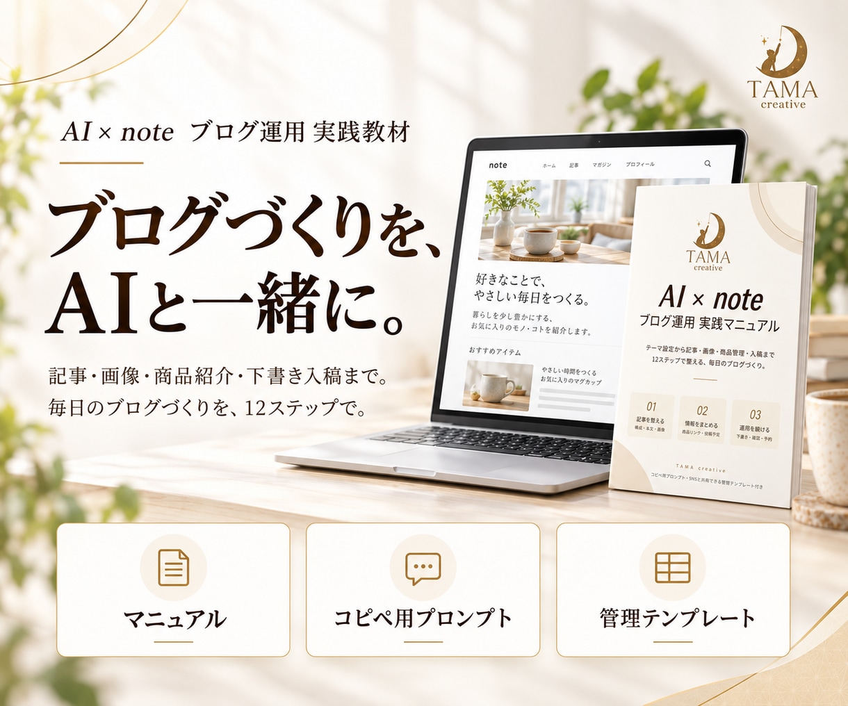 AIにひと言！note記事の自動作成を教えます ひと言でアフィリエイトブログを作成するシステムをあなたに イメージ1