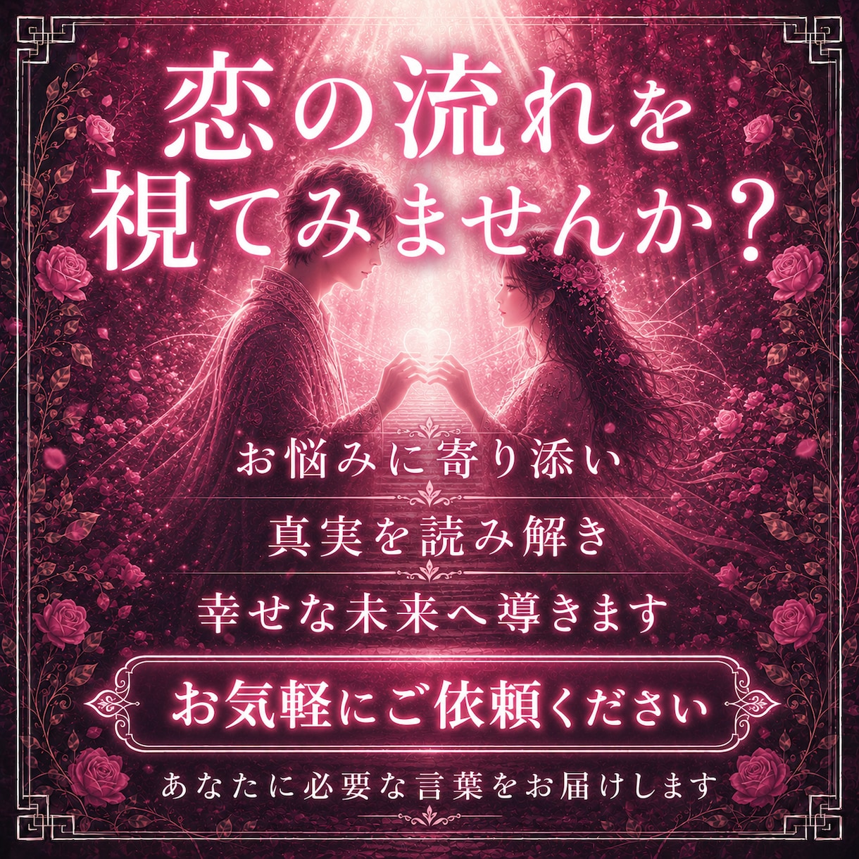 恋愛鑑定｜恋愛運と二人の縁の流れを霊視します 苦しい恋愛、もうやめませんか？霊脈霊視・波動術で導きます イメージ8