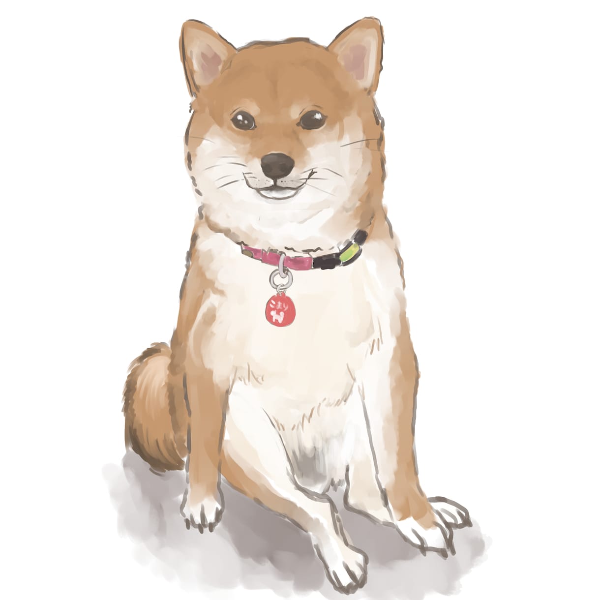 かわいい！柴犬イラスト描きます あなたの愛犬、好きな柴犬の写真イラストにしませんか？ イメージ2