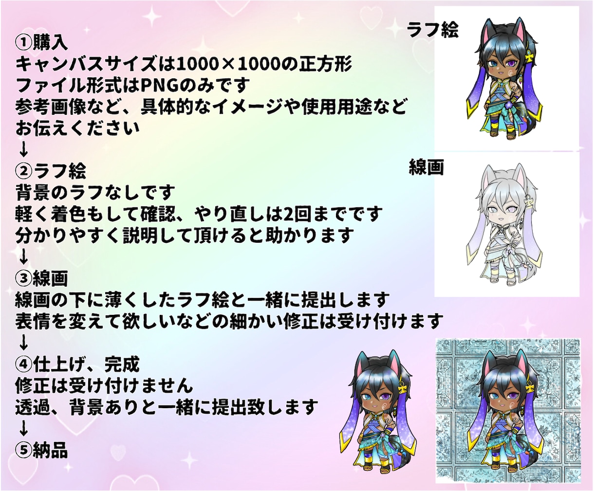 商用利用◎可愛いSDキャラ描きます SNS用アイコン、X、IRIAMミニキャラ、他配信媒体など イメージ4